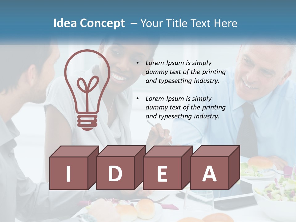 Family Sea Sunrise PowerPoint Template