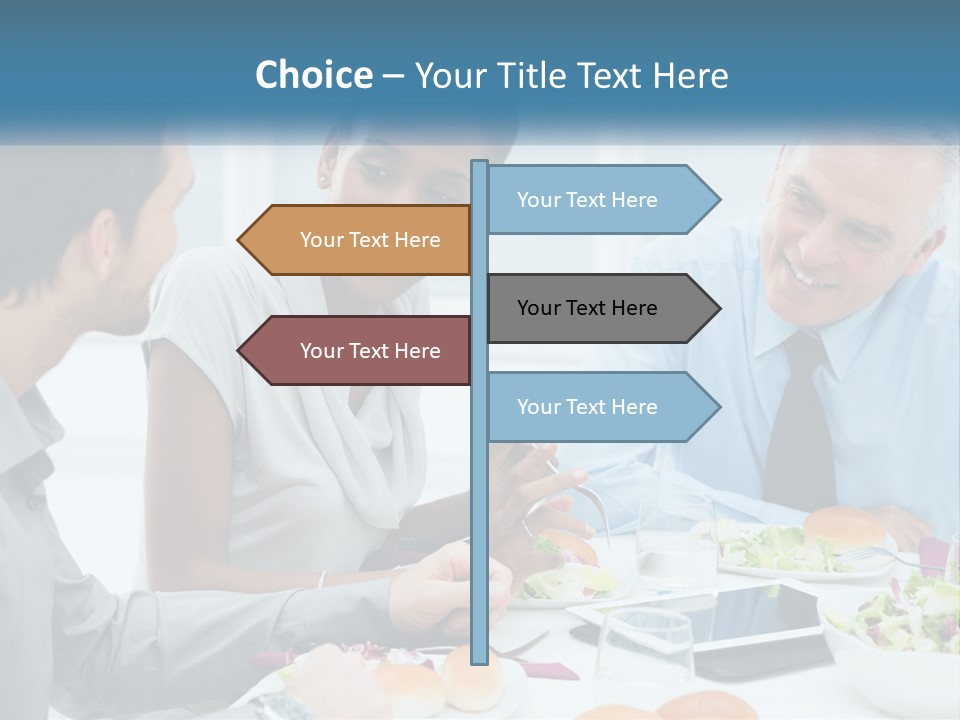 Family Sea Sunrise PowerPoint Template