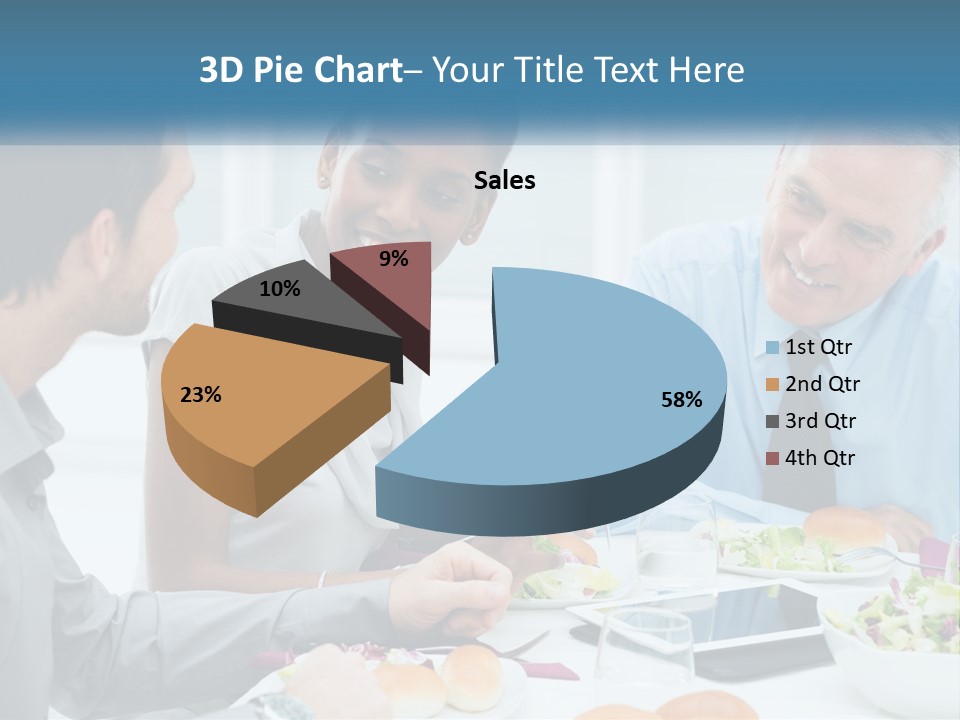Family Sea Sunrise PowerPoint Template