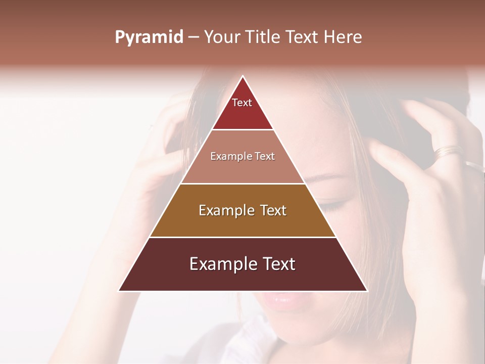 Sunset Woman White PowerPoint Template