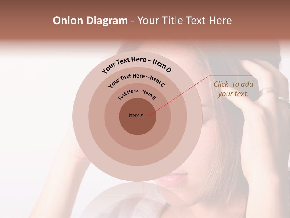 Sunset Woman White PowerPoint Template