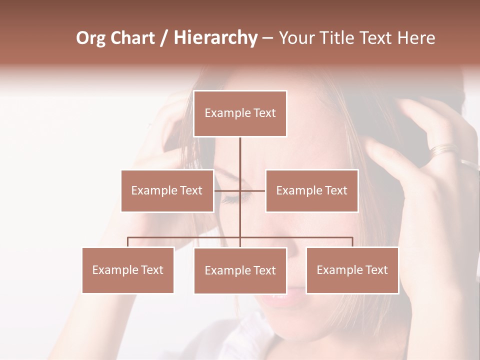 Sunset Woman White PowerPoint Template