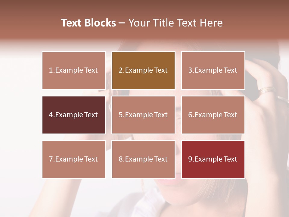 Sunset Woman White PowerPoint Template