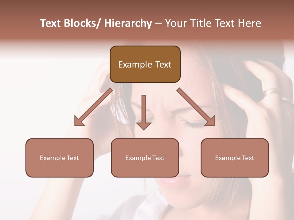 Sunset Woman White PowerPoint Template