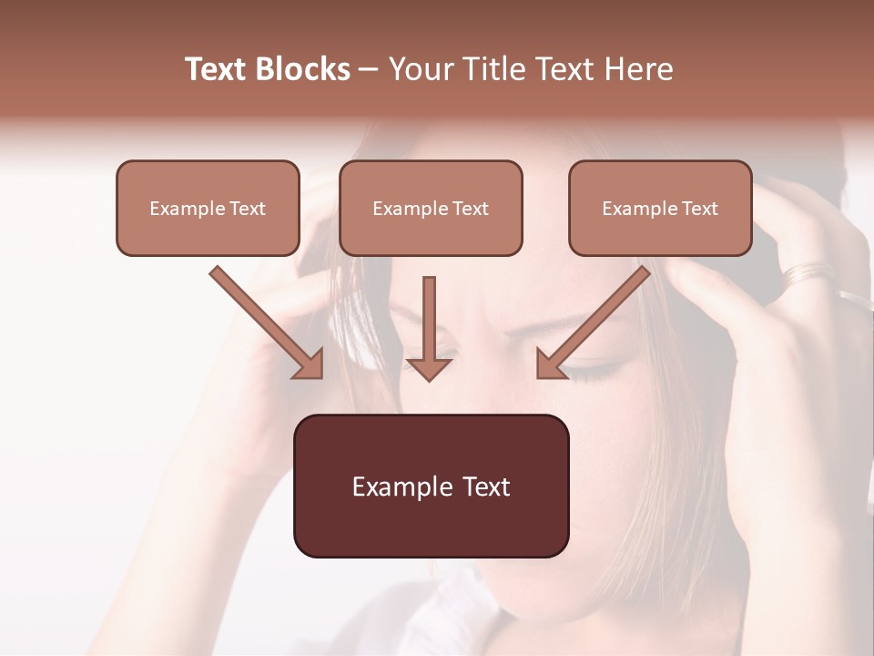 Sunset Woman White PowerPoint Template
