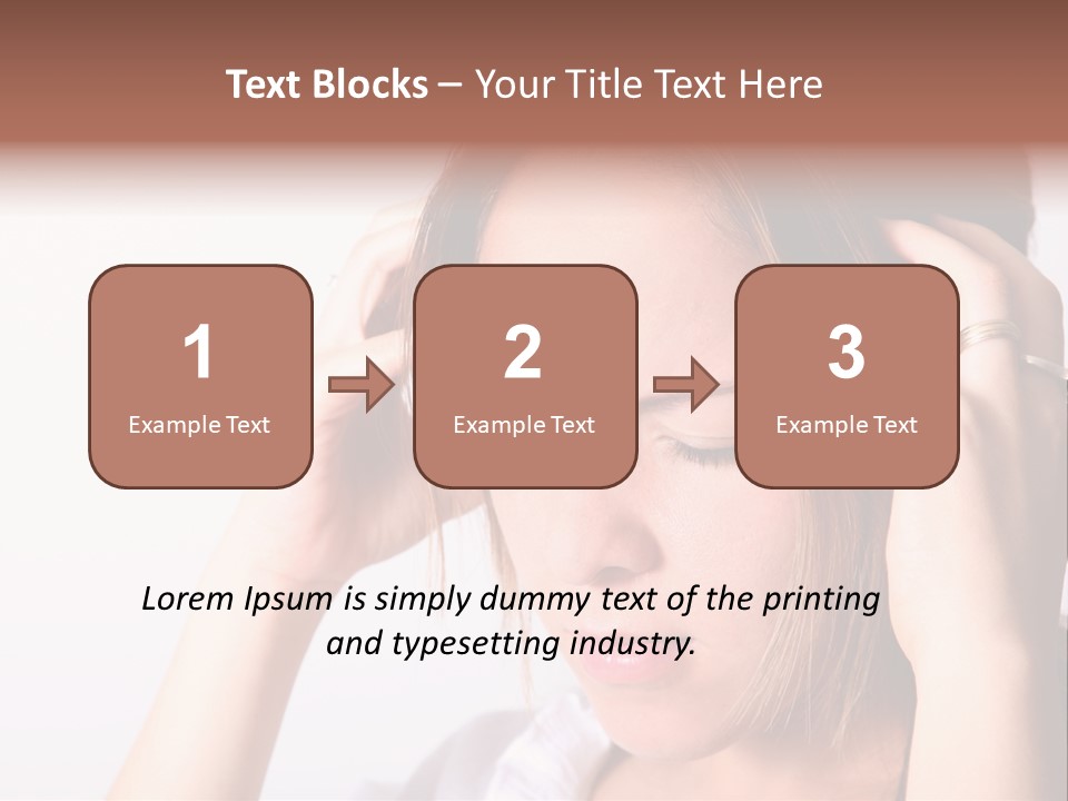 Sunset Woman White PowerPoint Template