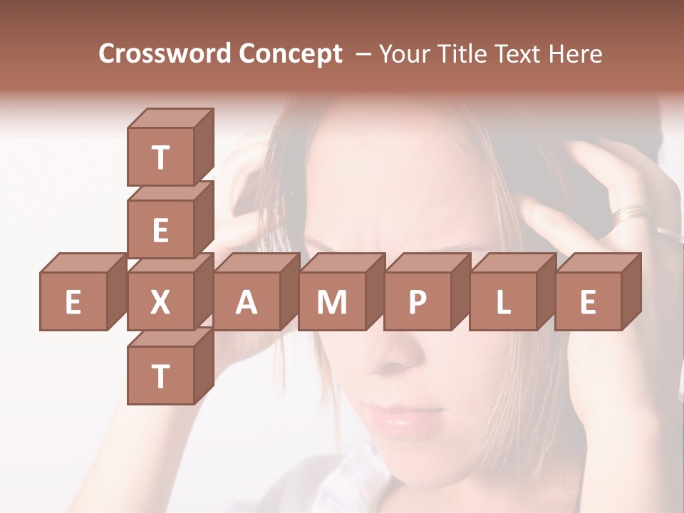 Sunset Woman White PowerPoint Template