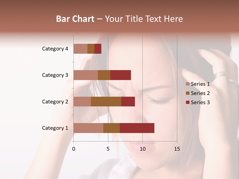 Sunset Woman White PowerPoint Template