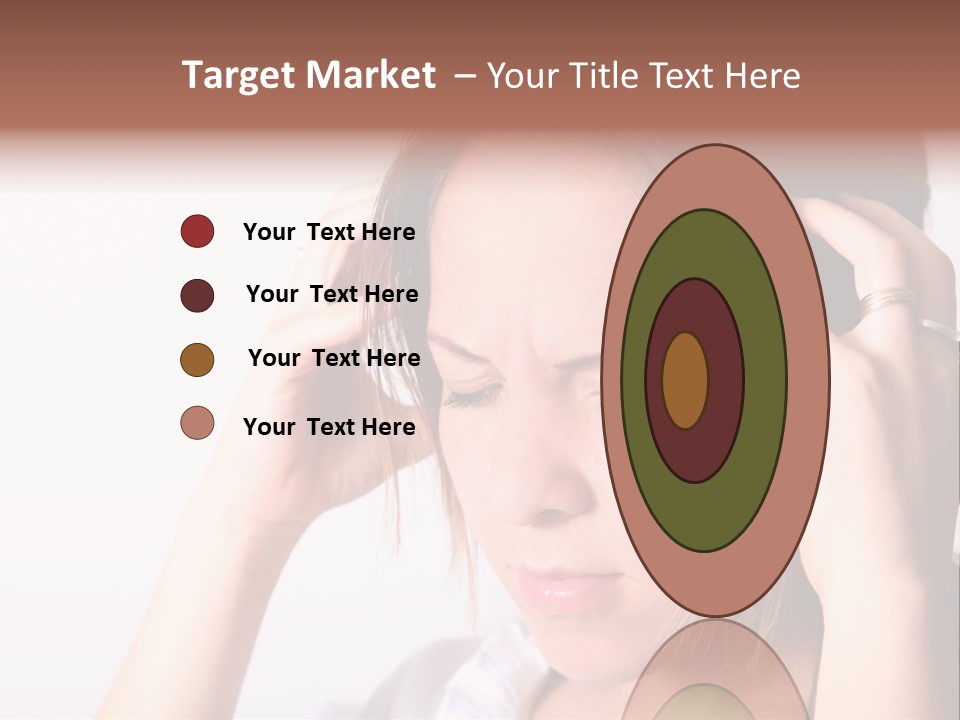 Sunset Woman White PowerPoint Template