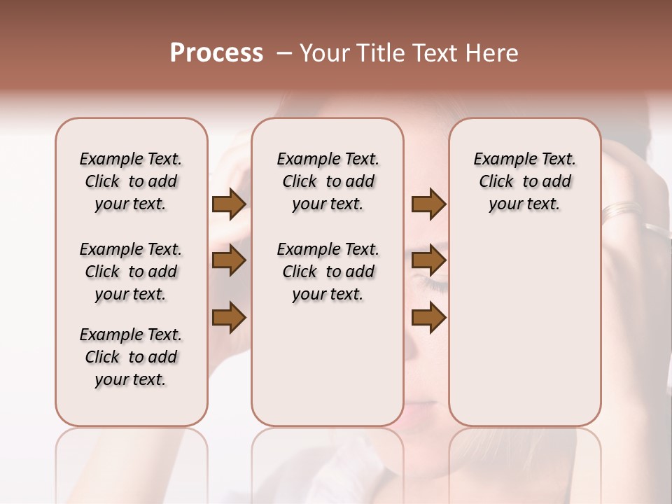Sunset Woman White PowerPoint Template