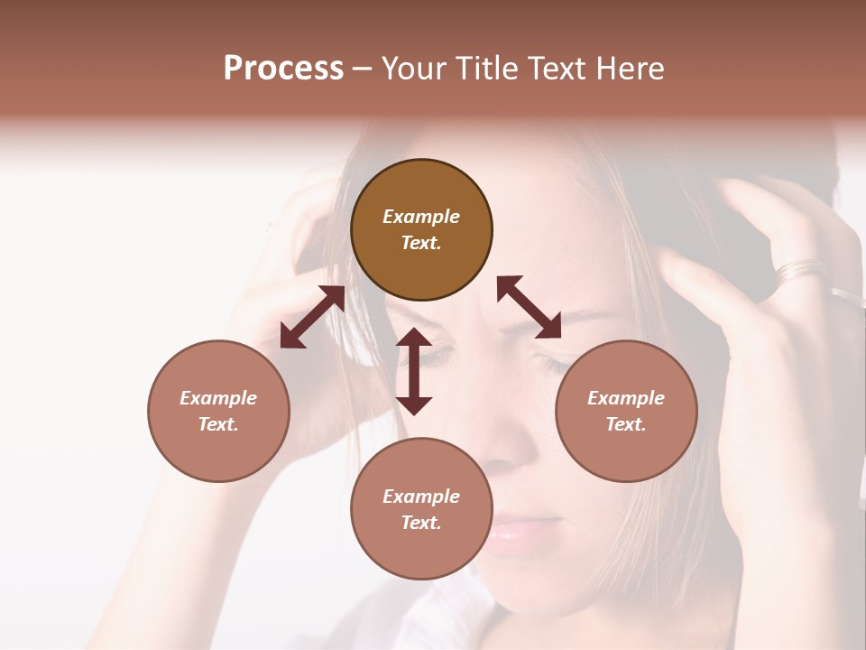 Sunset Woman White PowerPoint Template