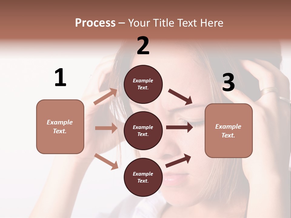 Sunset Woman White PowerPoint Template