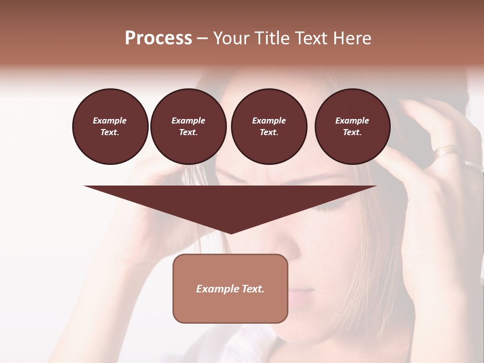 Sunset Woman White PowerPoint Template