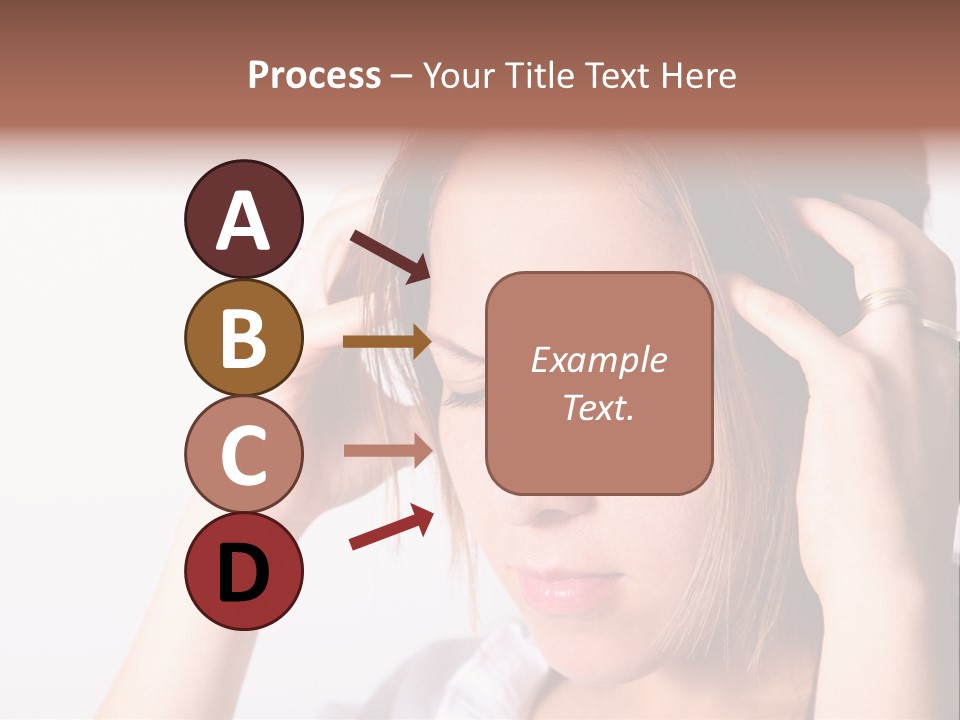 Sunset Woman White PowerPoint Template