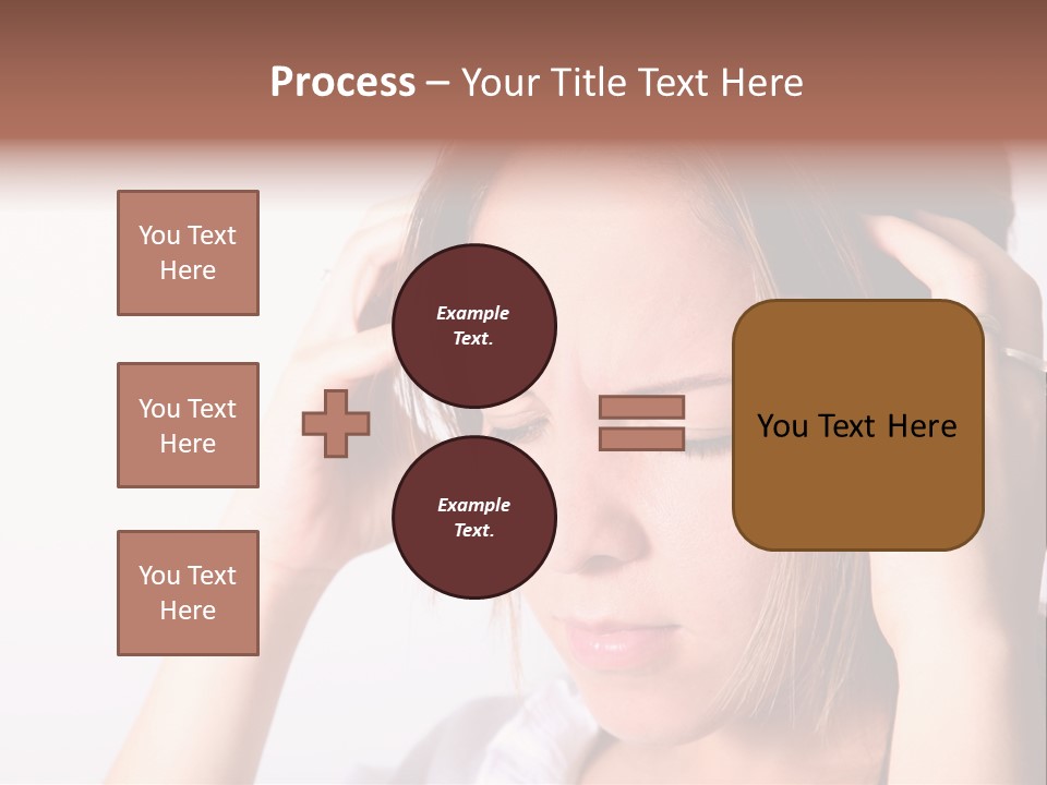 Sunset Woman White PowerPoint Template