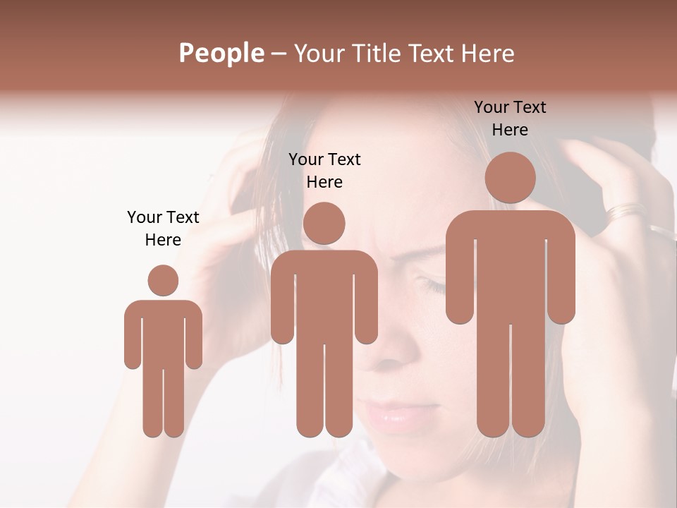 Sunset Woman White PowerPoint Template