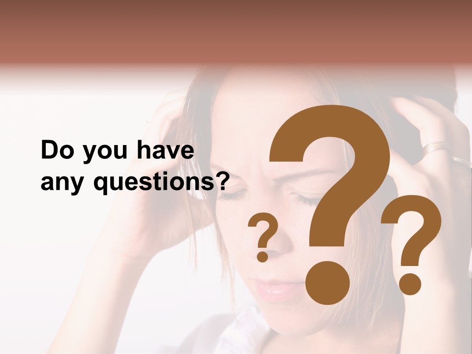 Sunset Woman White PowerPoint Template