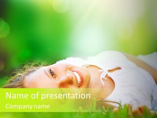 Ocean Beach Portrait PowerPoint Template