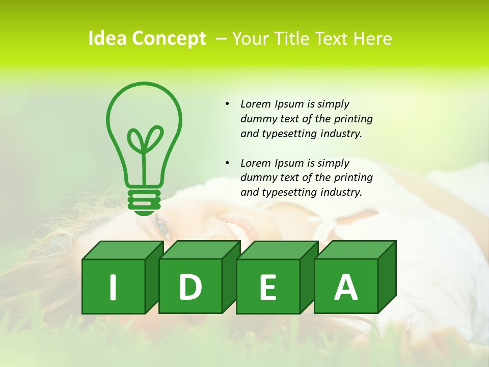 Ocean Beach Portrait PowerPoint Template