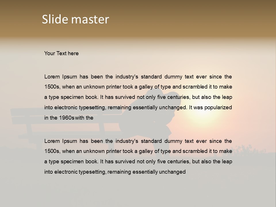 Sand Life Lifestyle PowerPoint Template