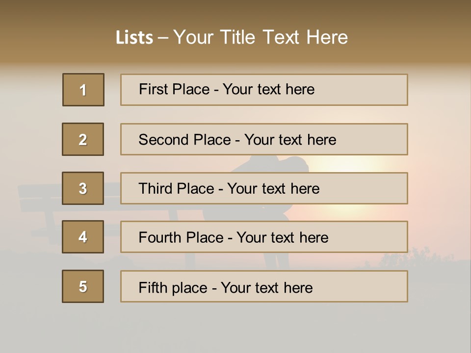 Sand Life Lifestyle PowerPoint Template