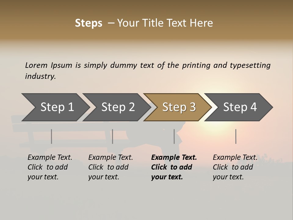 Sand Life Lifestyle PowerPoint Template
