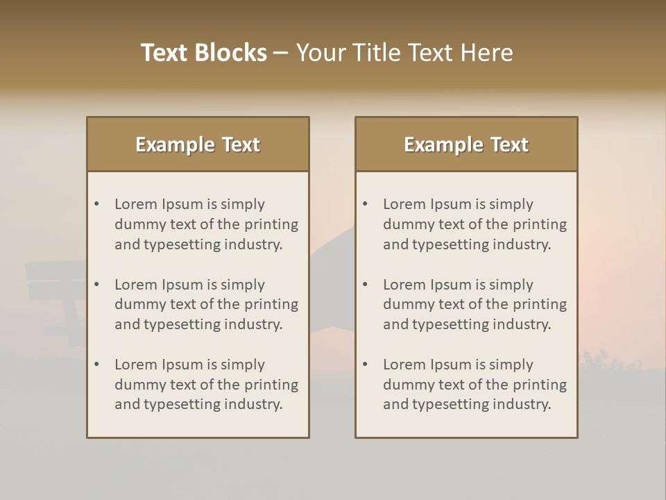 Sand Life Lifestyle PowerPoint Template