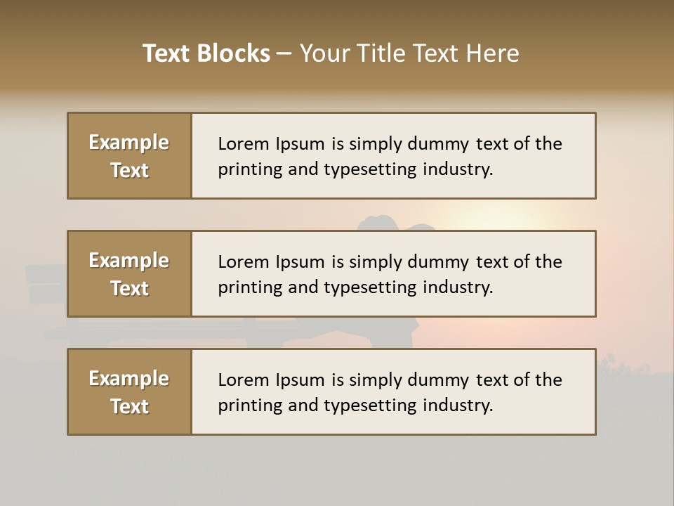 Sand Life Lifestyle PowerPoint Template