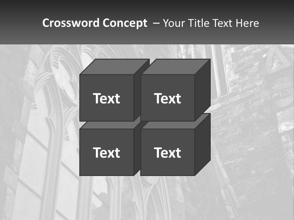 Woman Standing Caucasian PowerPoint Template