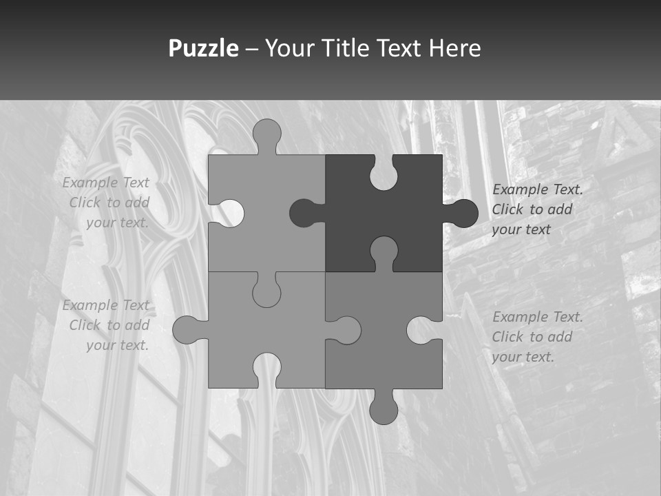 Woman Standing Caucasian PowerPoint Template