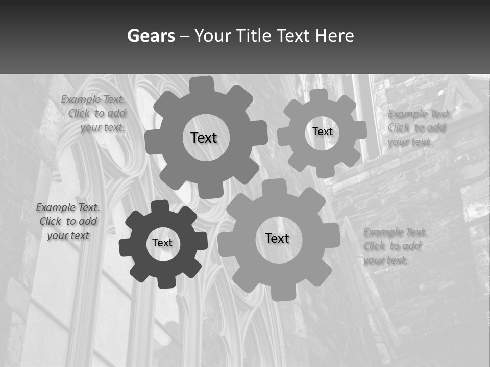 Woman Standing Caucasian PowerPoint Template