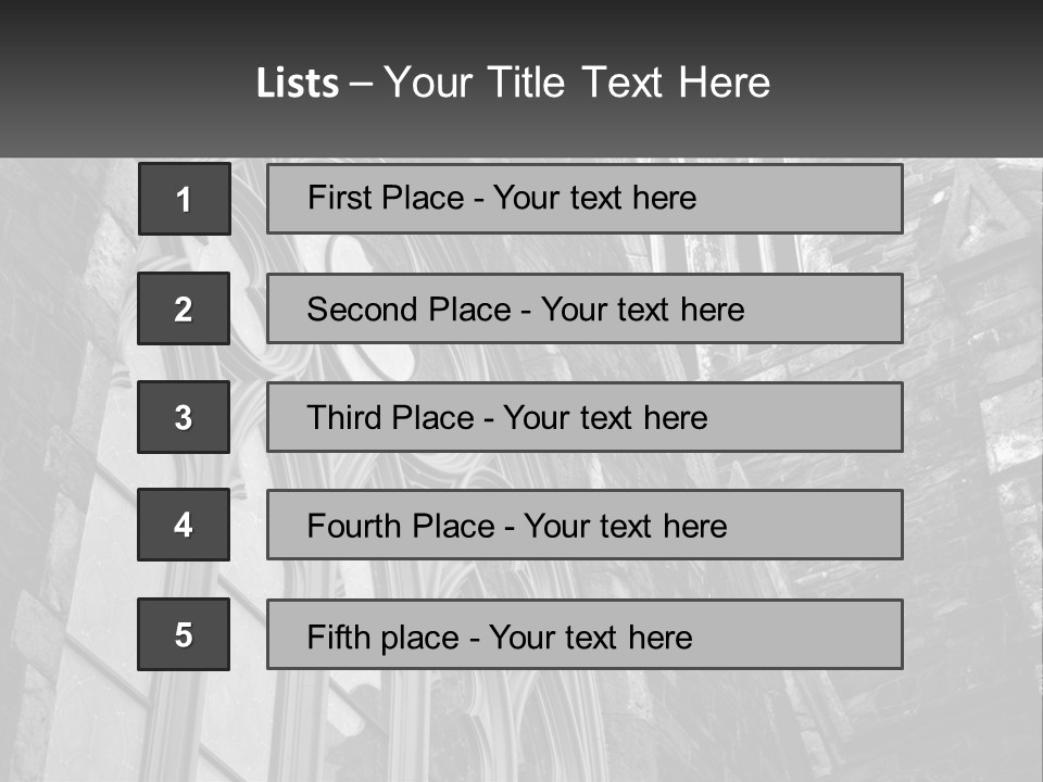 Woman Standing Caucasian PowerPoint Template