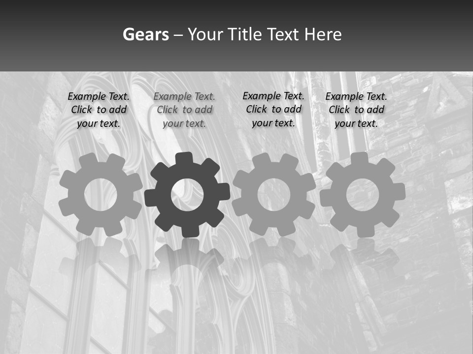 Woman Standing Caucasian PowerPoint Template