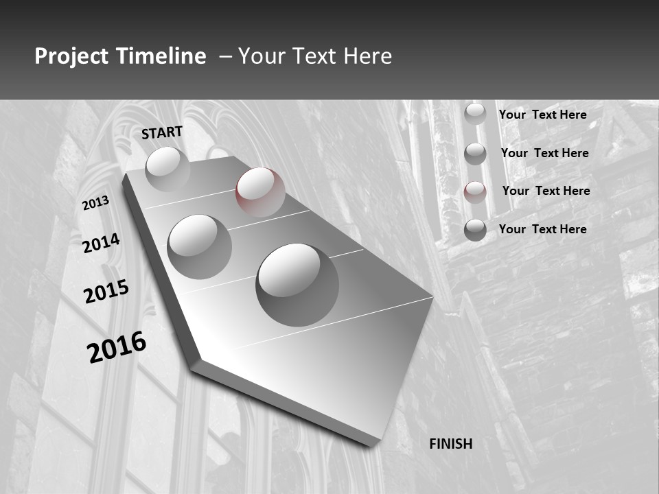 Woman Standing Caucasian PowerPoint Template