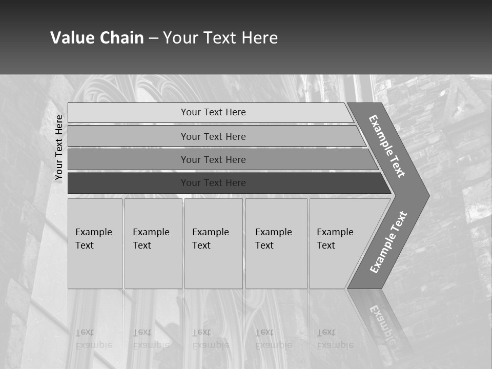 Woman Standing Caucasian PowerPoint Template