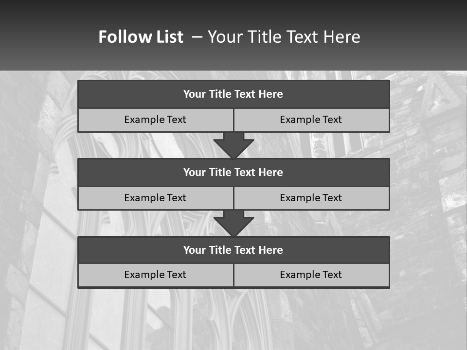 Woman Standing Caucasian PowerPoint Template