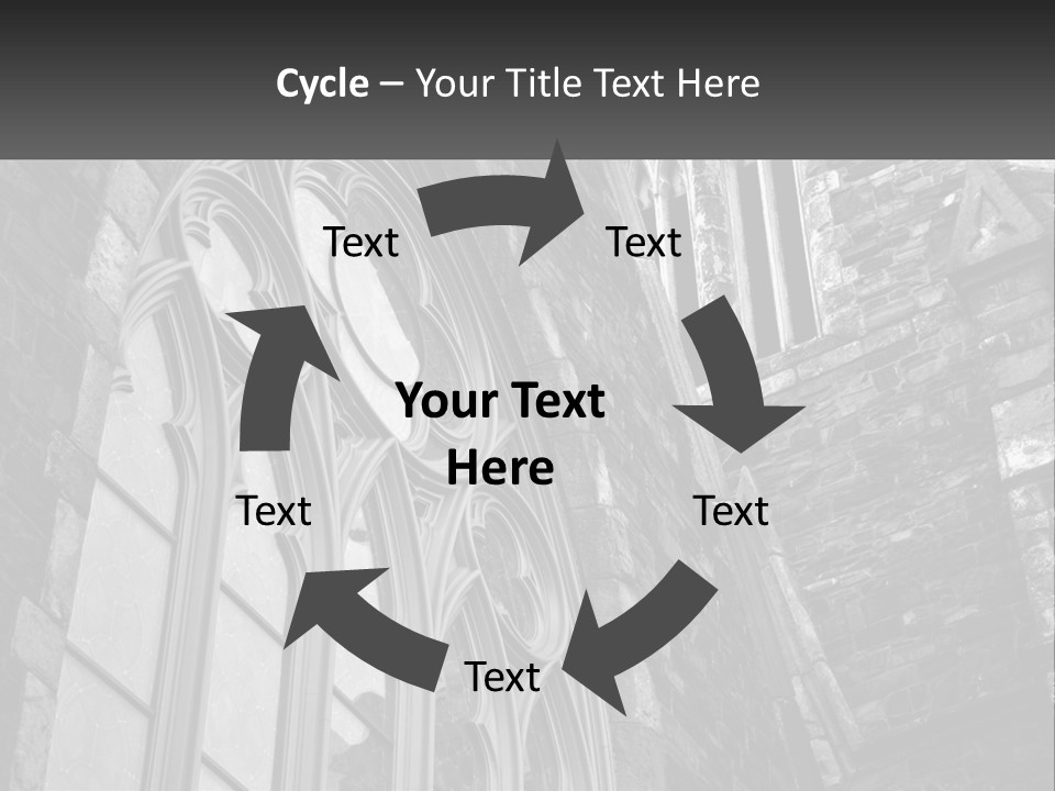 Woman Standing Caucasian PowerPoint Template