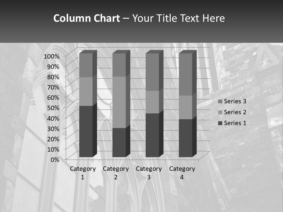 Woman Standing Caucasian PowerPoint Template