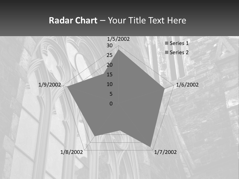 Woman Standing Caucasian PowerPoint Template
