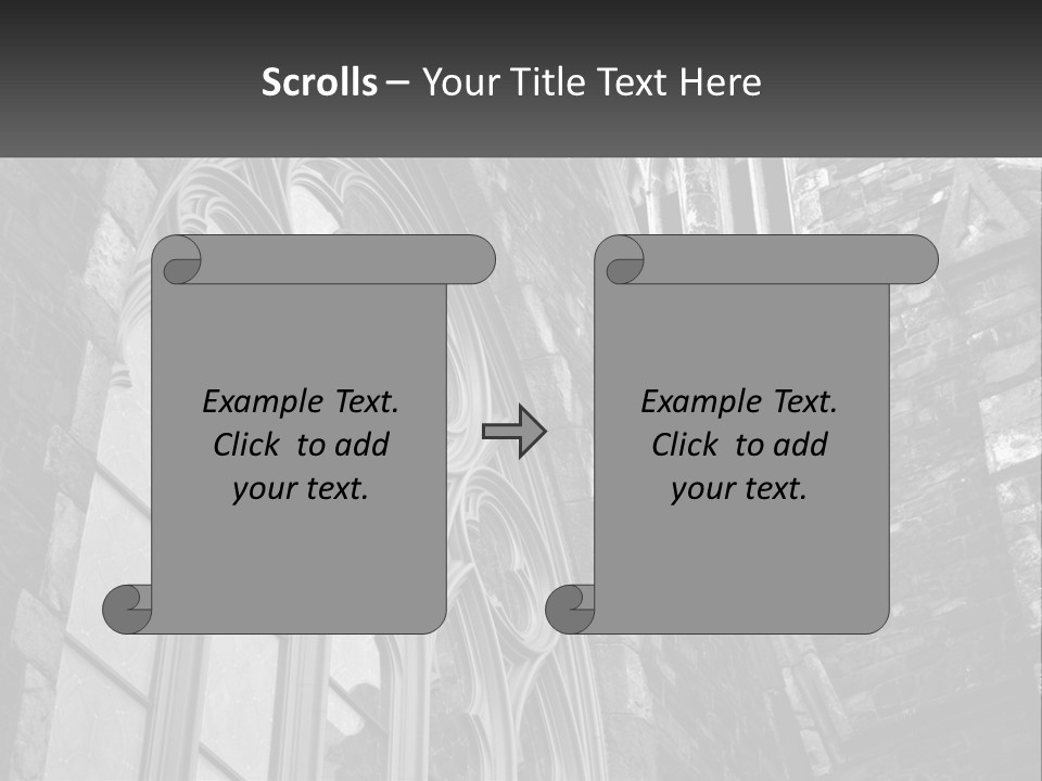 Woman Standing Caucasian PowerPoint Template