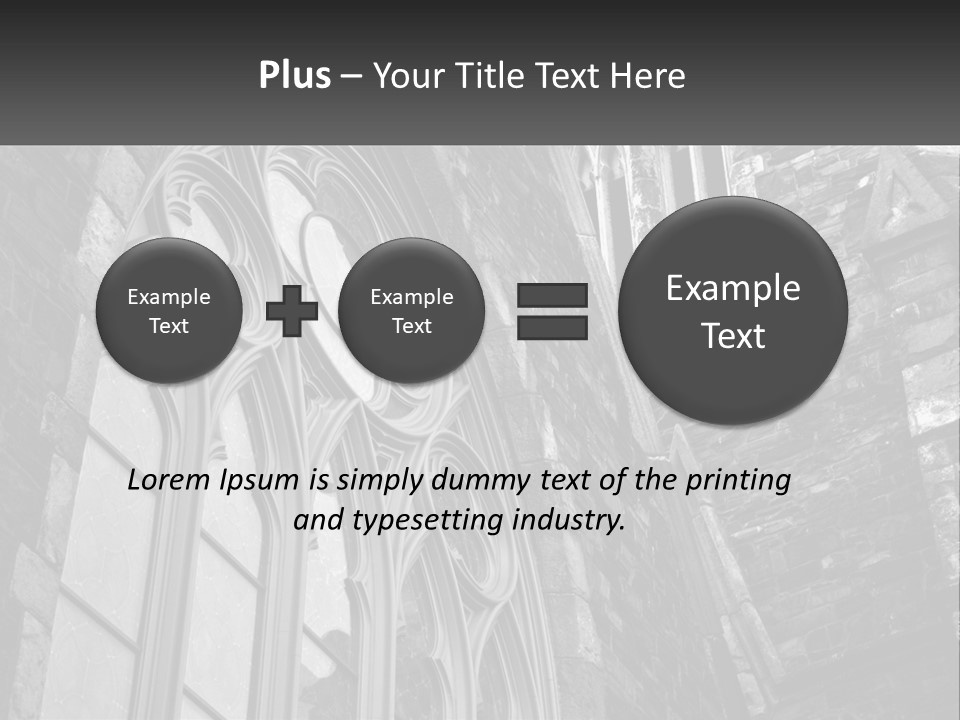 Woman Standing Caucasian PowerPoint Template