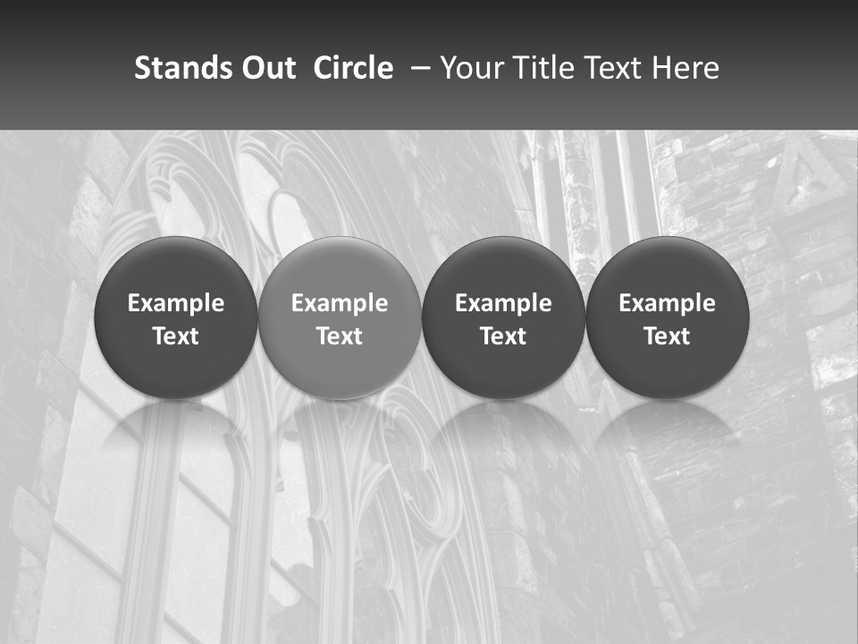 Woman Standing Caucasian PowerPoint Template