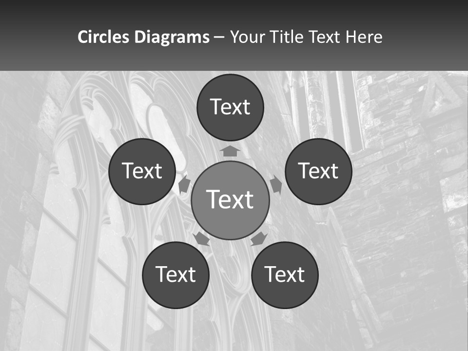 Woman Standing Caucasian PowerPoint Template