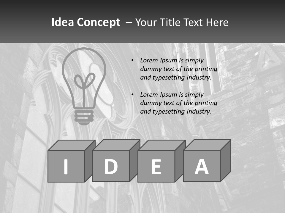 Woman Standing Caucasian PowerPoint Template