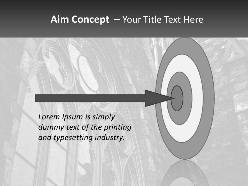 Woman Standing Caucasian PowerPoint Template