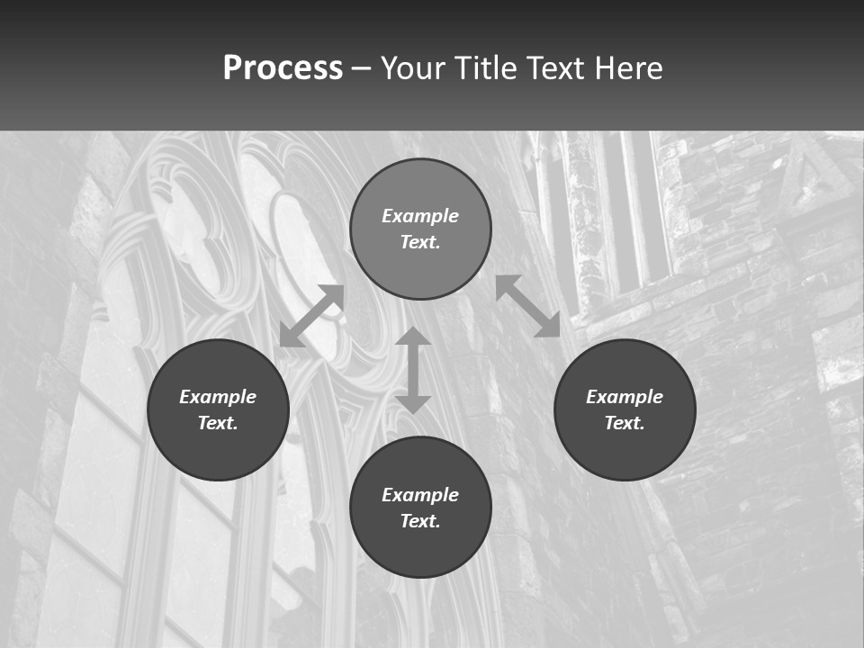 Woman Standing Caucasian PowerPoint Template