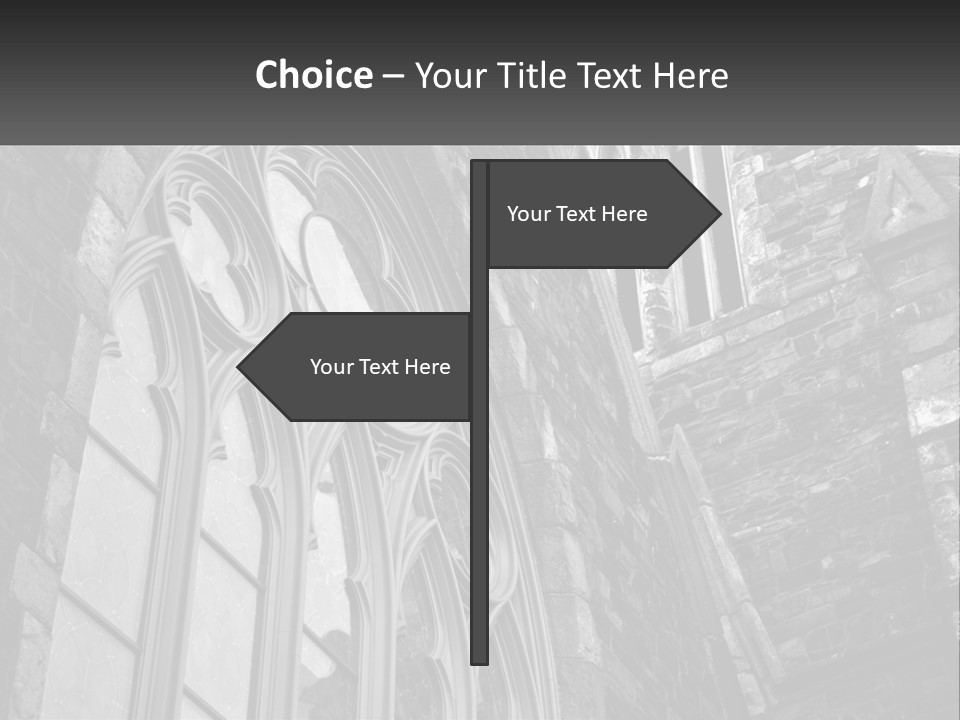 Woman Standing Caucasian PowerPoint Template