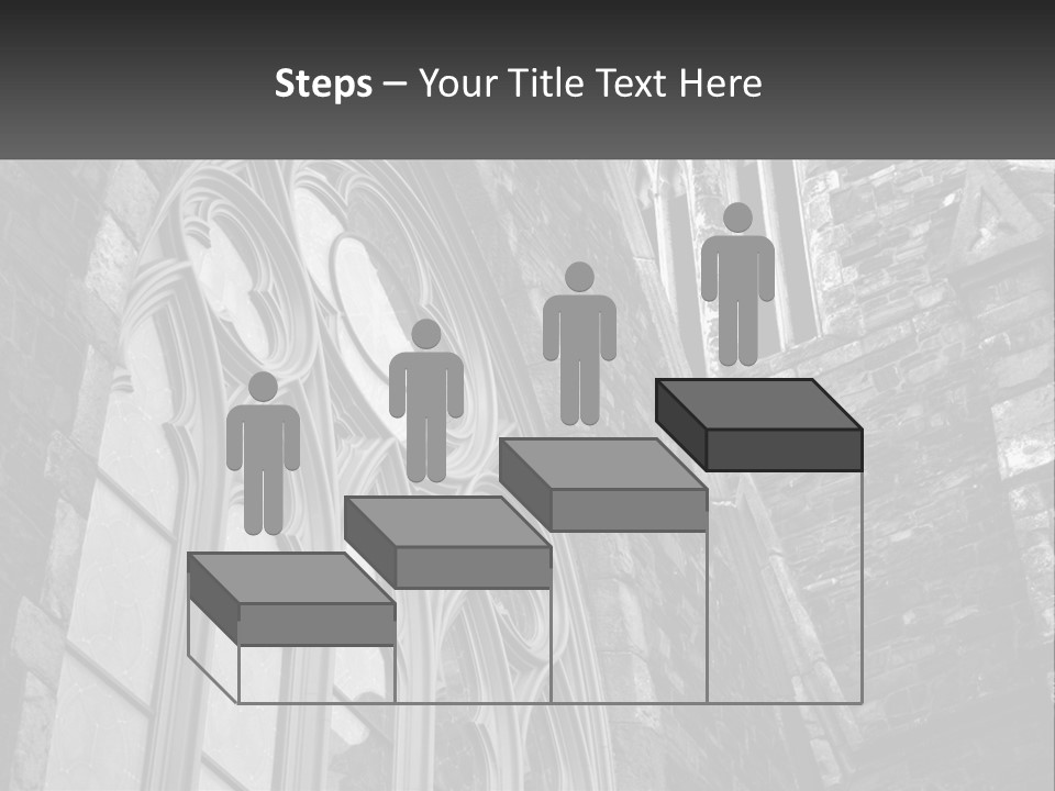 Woman Standing Caucasian PowerPoint Template