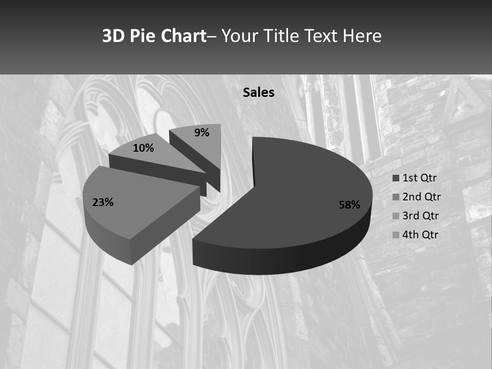 Woman Standing Caucasian PowerPoint Template
