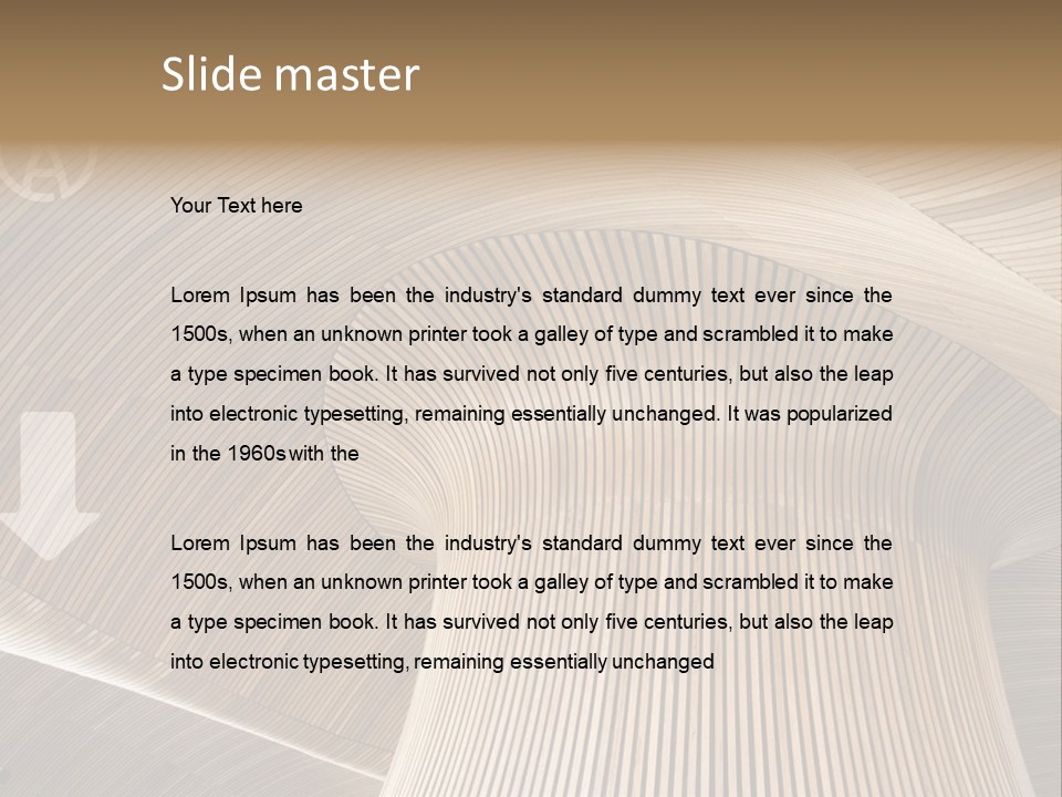 Pensioner Sunrise Caucasian PowerPoint Template